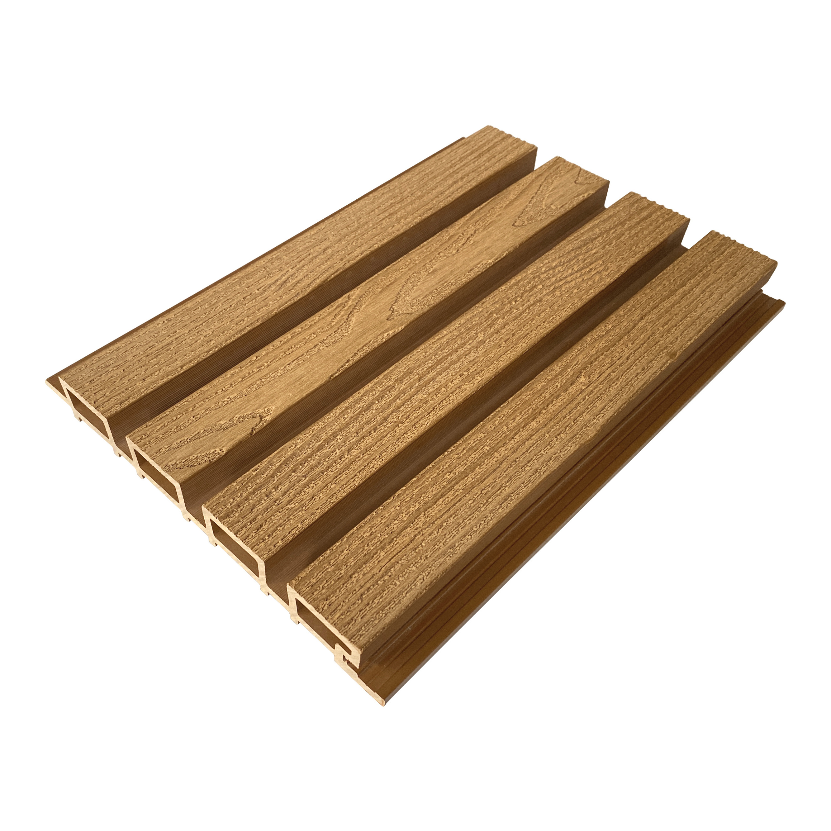 Wood Grain wpc wall deco panels with deign 219*26mm waterproof exterior wall siding panel