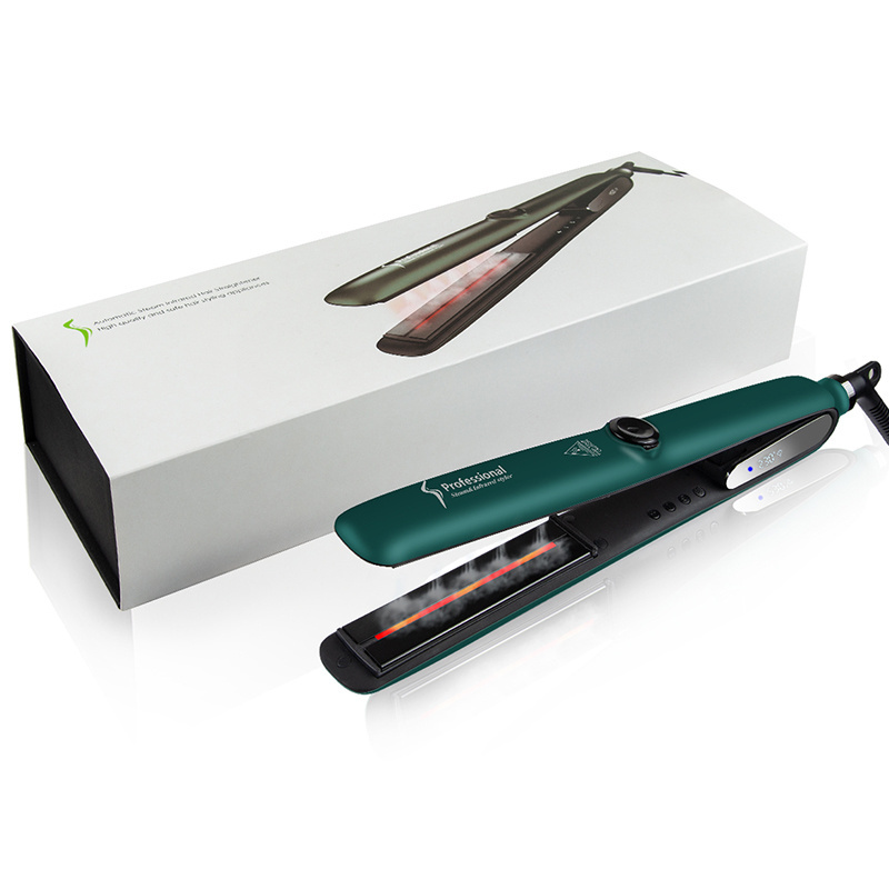 Newest Steampod 2.0 LCD Professional Fast Hair Brush Straightener Electric Steam Hair Brush