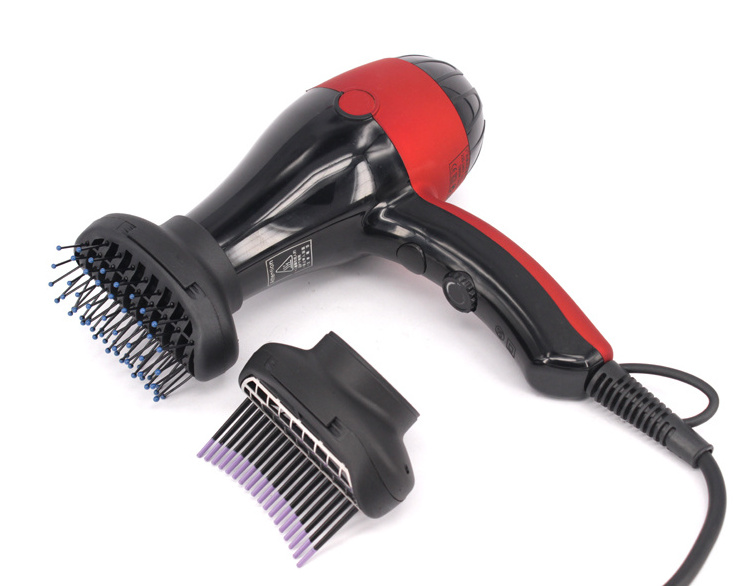 Professional Salon Hair Dryer 2 Speed Settings Private Label Blow Dryer With Comb