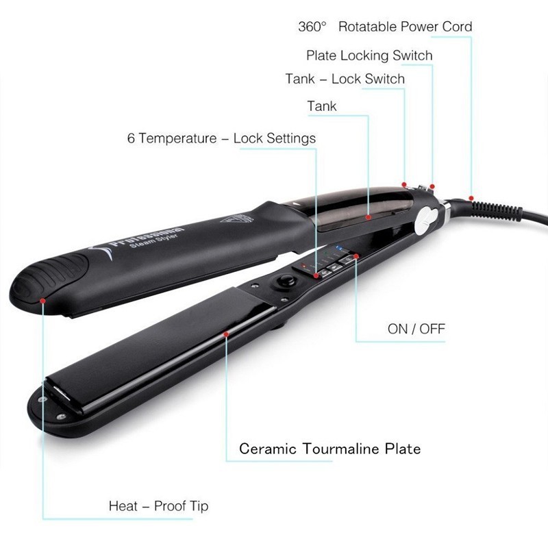 Newest Wholesale Led Steamer Irons Steam Pod Hair Straightener