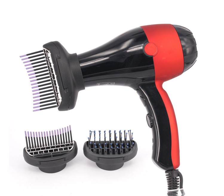 Professional Salon Hair Dryer 2 Speed Settings Private Label Blow Dryer With Comb