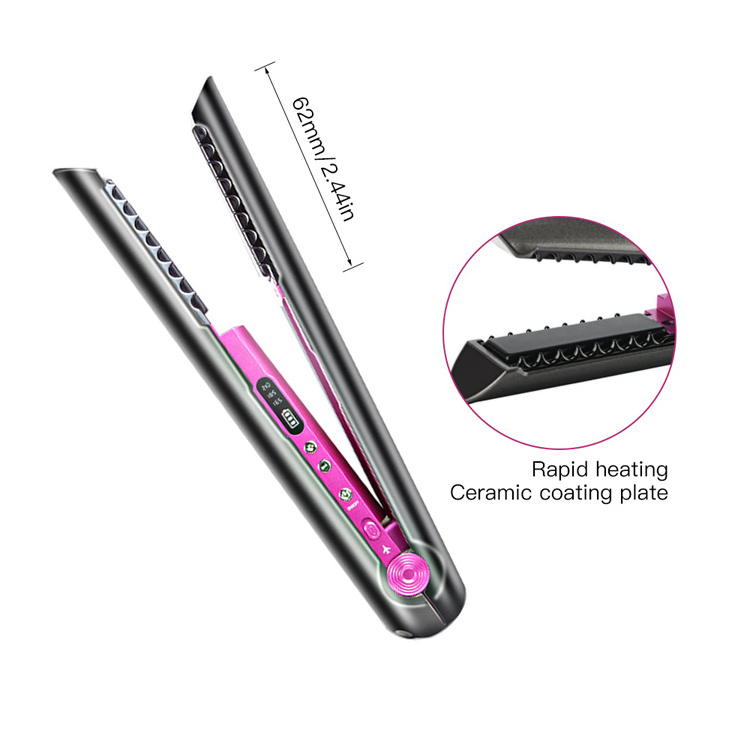 prancha de cabelo profissional mini plancha inalambrica hair iron wireless flat iron usb cordless hair straightener professional