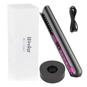 prancha de cabelo profissional mini plancha inalambrica hair iron wireless flat iron usb cordless hair straightener professional