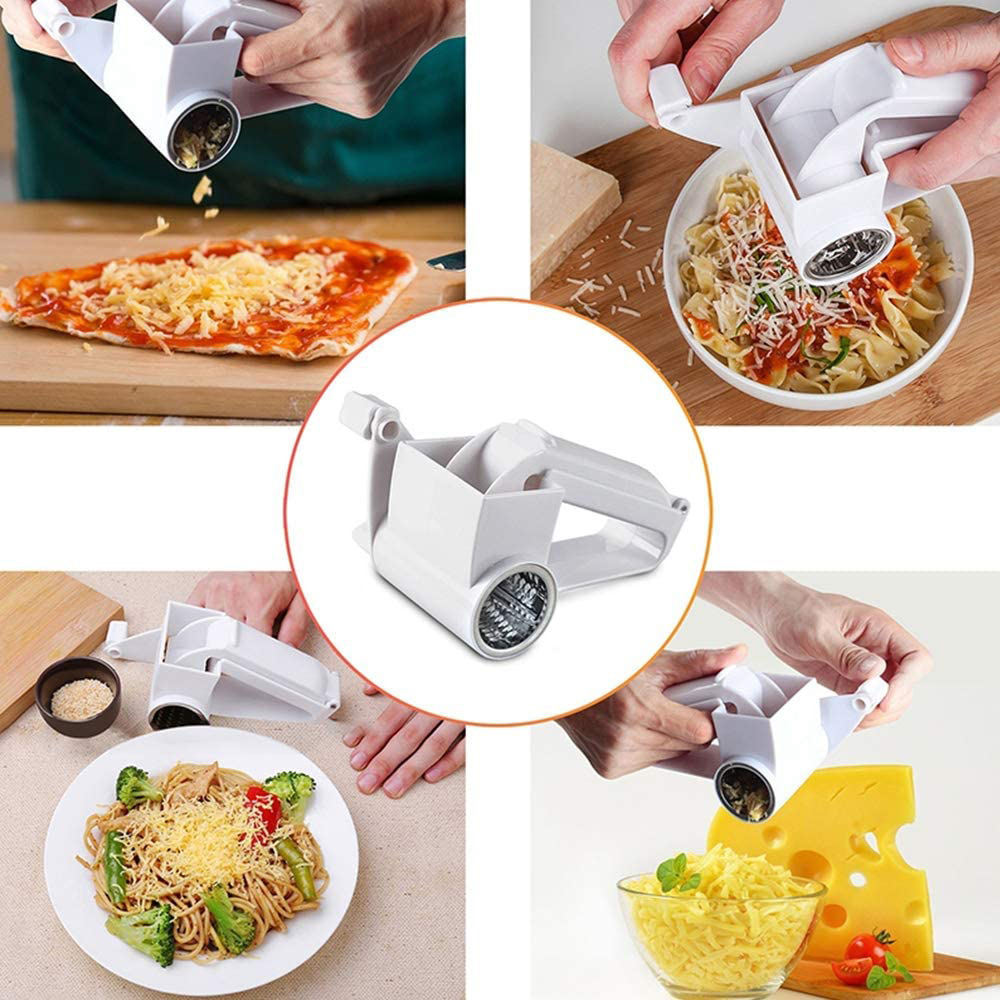 Multi Functional Professional Kitchen Chocolate Cheese Slicing Cutting Tool Stainless Steel Manual Rotary Cheese Grater