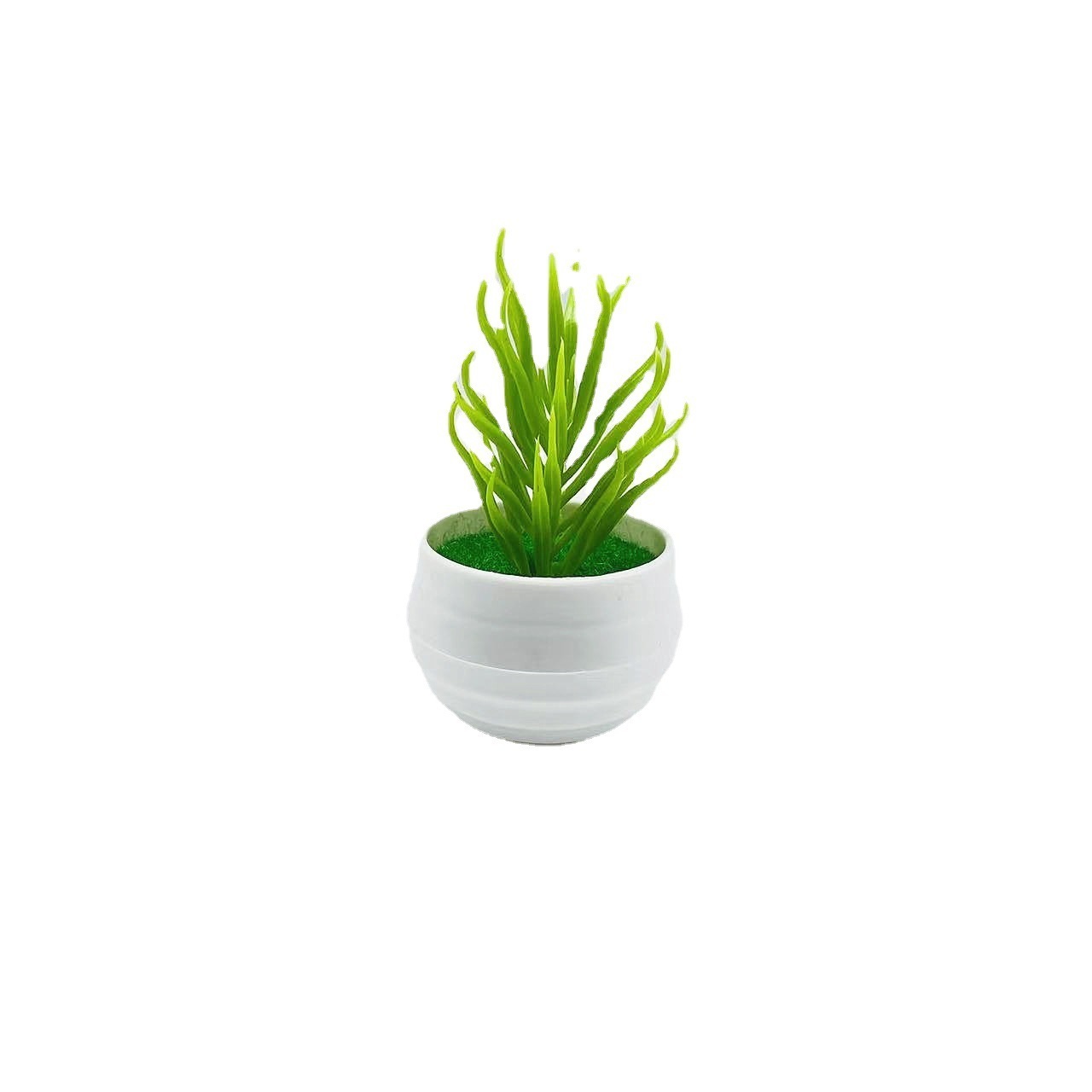 Simulation Indoor Green Plant Small Bonsai Artificial Potted Plant Plants Potted Faux Green Grass Home Decoration