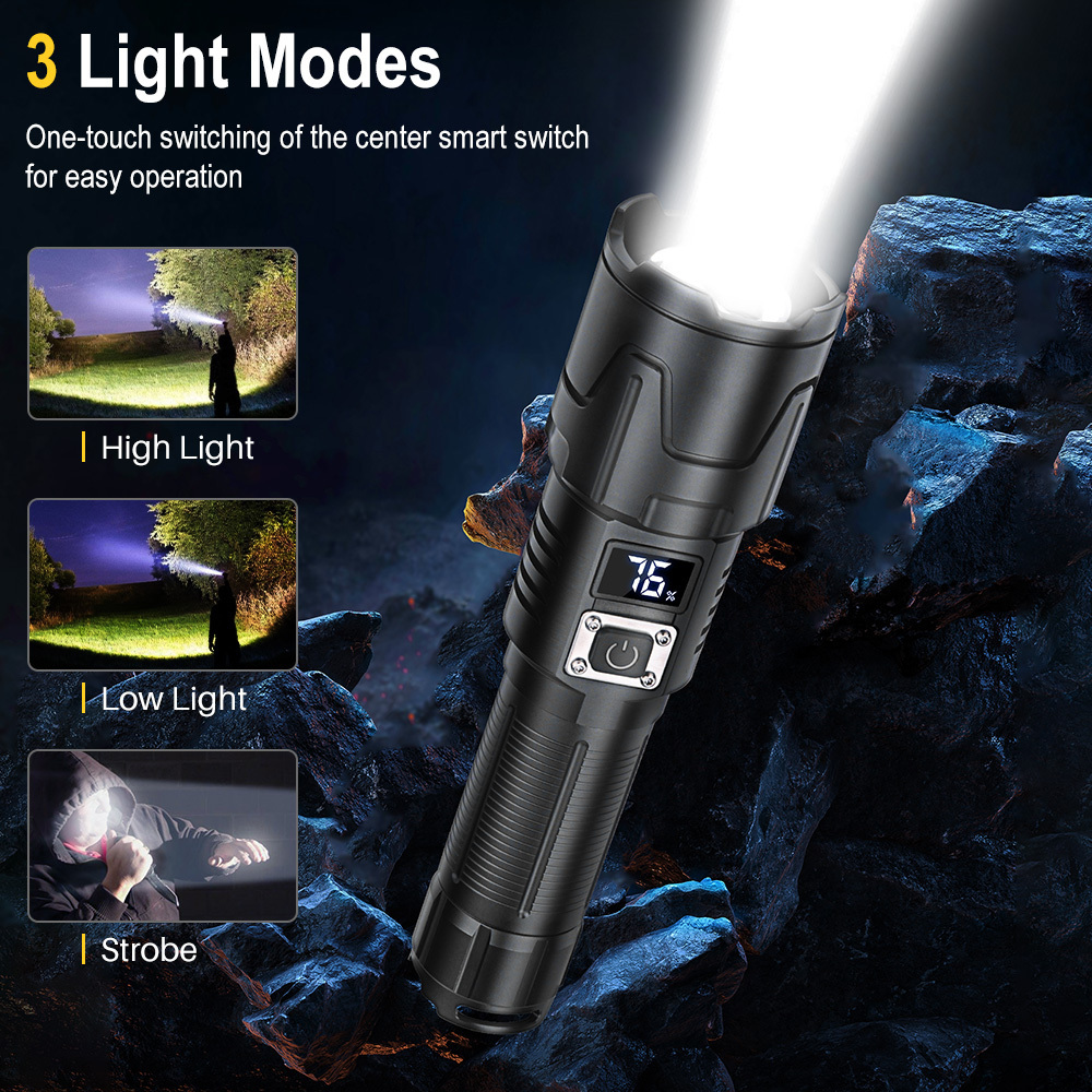 Manufactory Direct Other Component Camping Brightest Rechargeable Led Flashlight