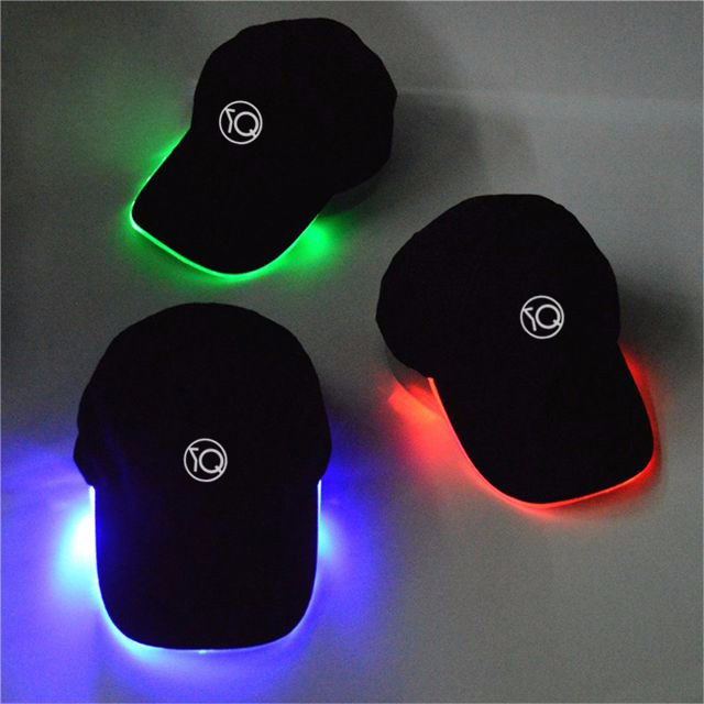 Wholesale Cap With Logo Custom Cotton Luminous Cap LED Unisex Sport Cap Customized Baseball Hat