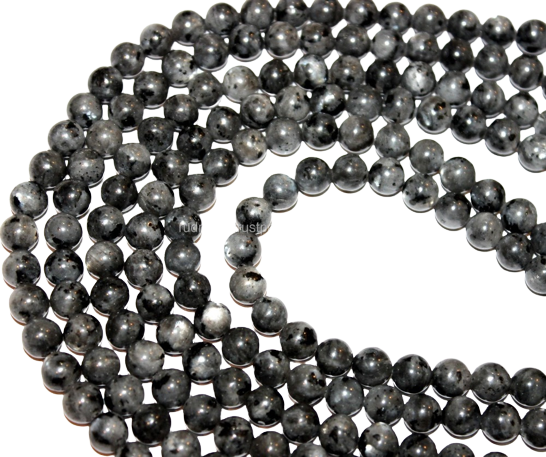 Stone Larvikite Round Beads Healing Crystal Newly Arrival Natural Rudra Gems Smooth Round Cut Color Play or Fire 1 Mm 15.5''