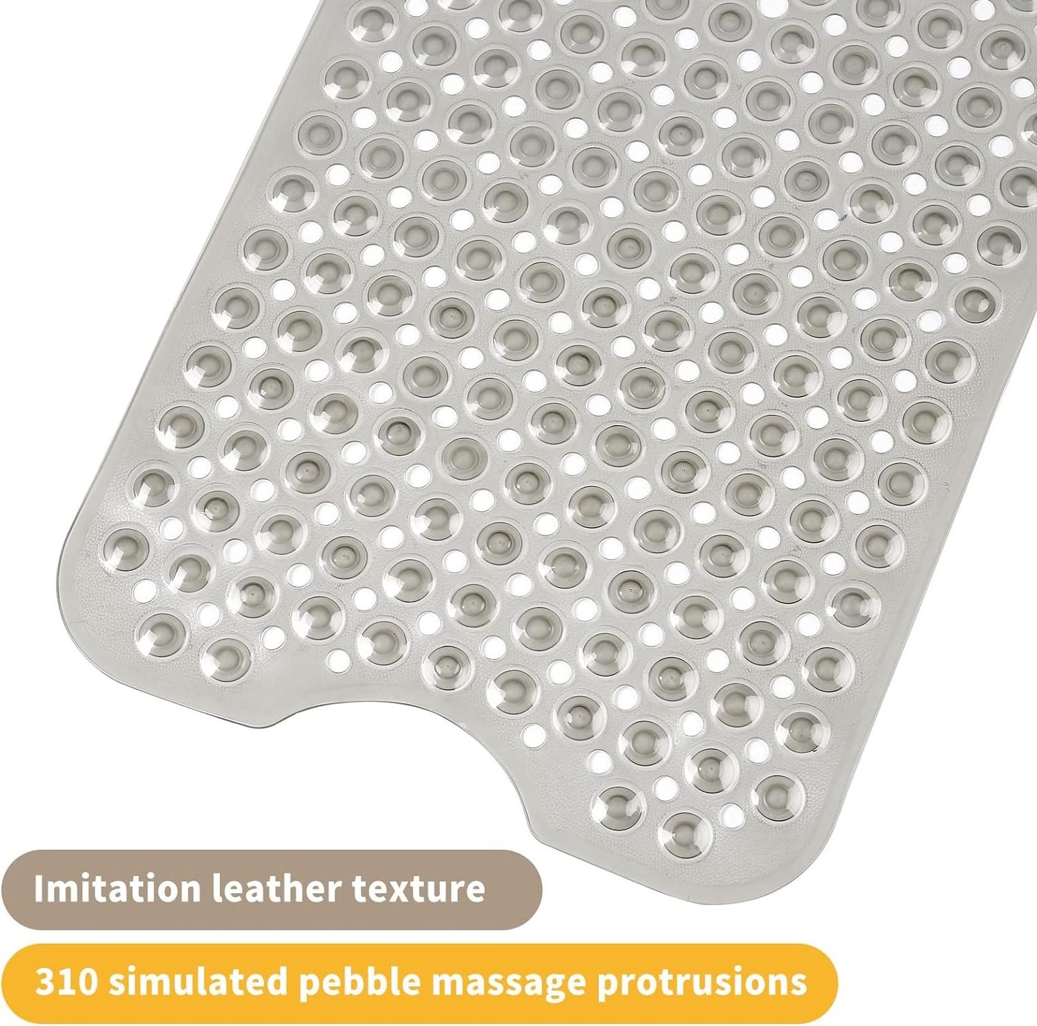 silicone rubber rollable mildew resistant spa small bathtub shower rug non slip bath mats for bath tub kids inside shower