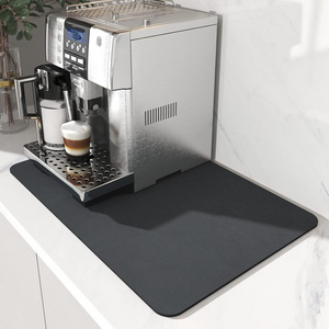 Coffee Hide Stain Rubber Backed Absorbent Dish Drying Mat for Kitchen Counter Coffee Bar Accessories Fit Under Coffee Maker