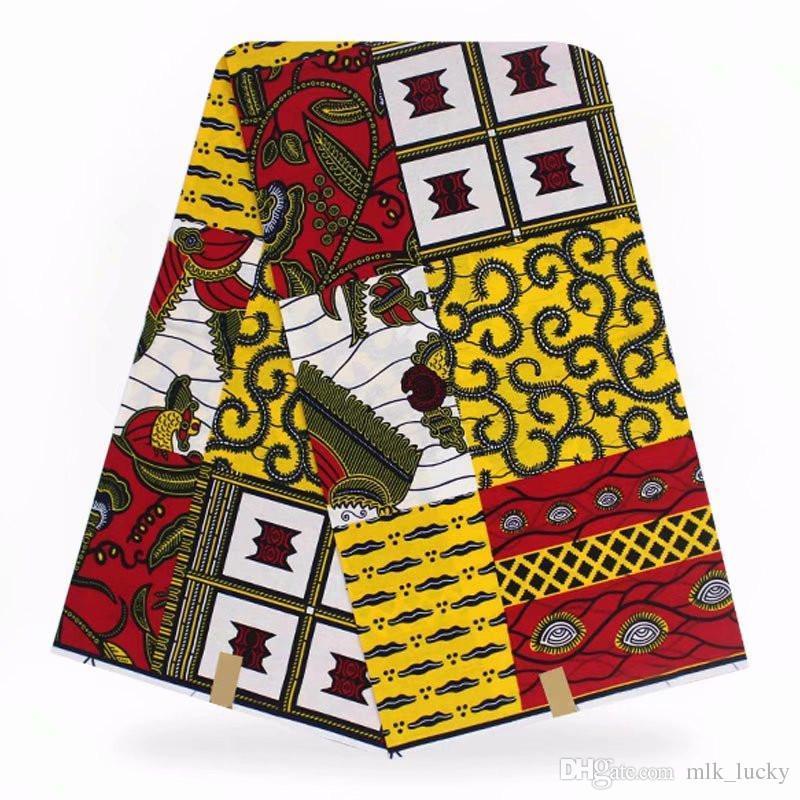 Wholesale Ankara Wax Fabric Soft African Wax Print Fabrics 100% Cotton Nigerian Jacquard Weave