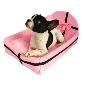 Read to ship luxury heart dog kennel princess dog bed mattress latest gift box design pet bed