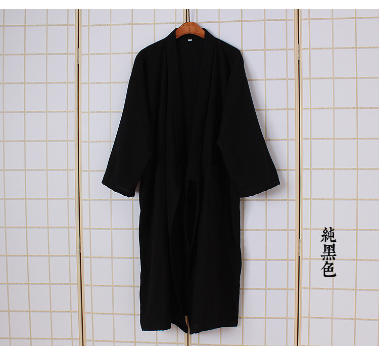 Wholesale comfortable Cotton Sleepwear Man Soft kimono Robe Japanese Kimono Style Robe Men