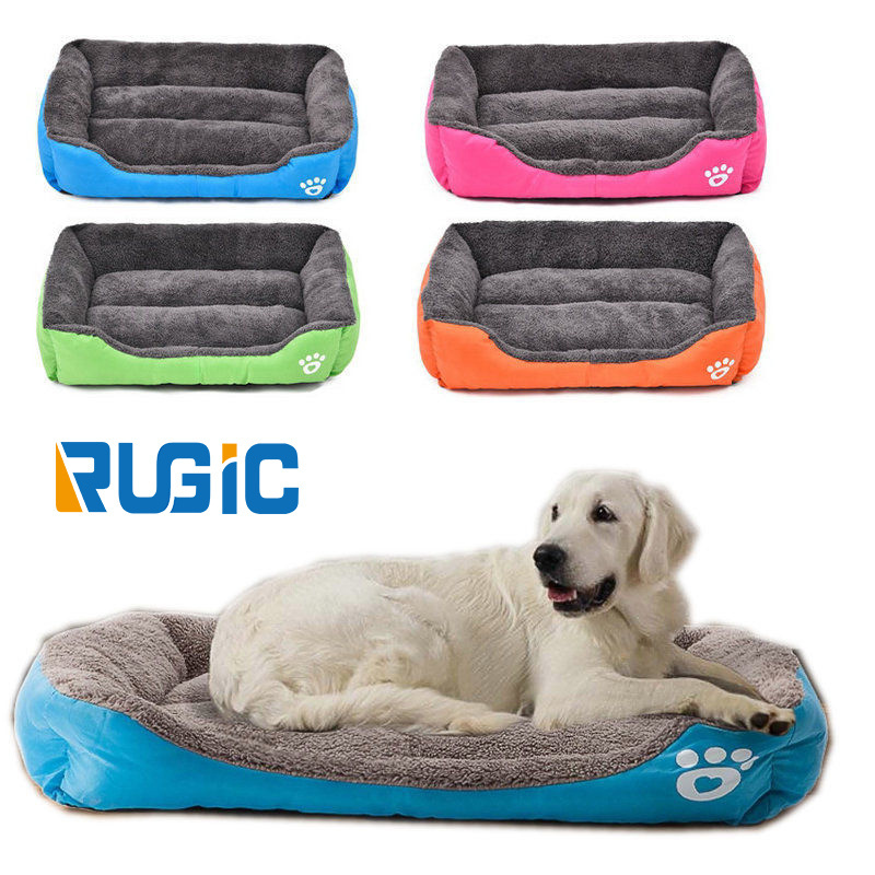 Ready to Ship Wholesale Luxury Pet Product Cushion Mat House Puppy Soft Warm Cushion Kennel Dog Mat Blanket Pad Pet Dog Bed