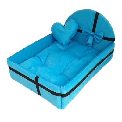 Read to ship luxury heart dog kennel princess dog bed mattress latest gift box design pet bed