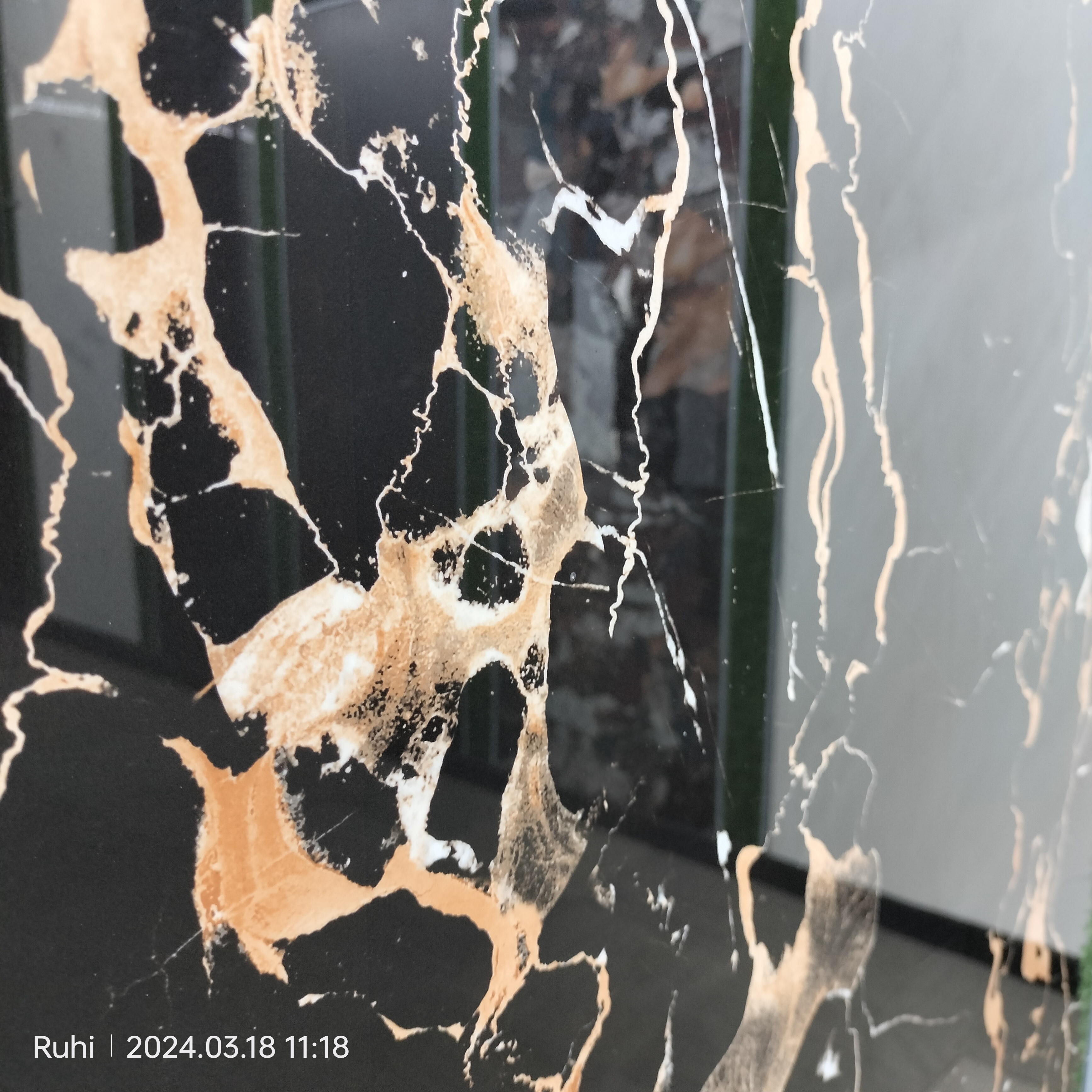 Artificial Stone 800x2400x16 mm Interior Wall Porcelain Marble Glossy Slab Sintered Stone Tile for counter table