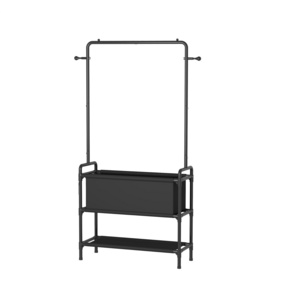 Clothing Rack with Storage Bag Non-woven Shelves for Shoes Multi-Functional Garment Rack for Living Room Furniture