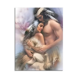 Wholesale Diamond Paintings Arts Craft Painting By Numbers Ready Frame Nude Couple Decor Wall Living Room Wall Art