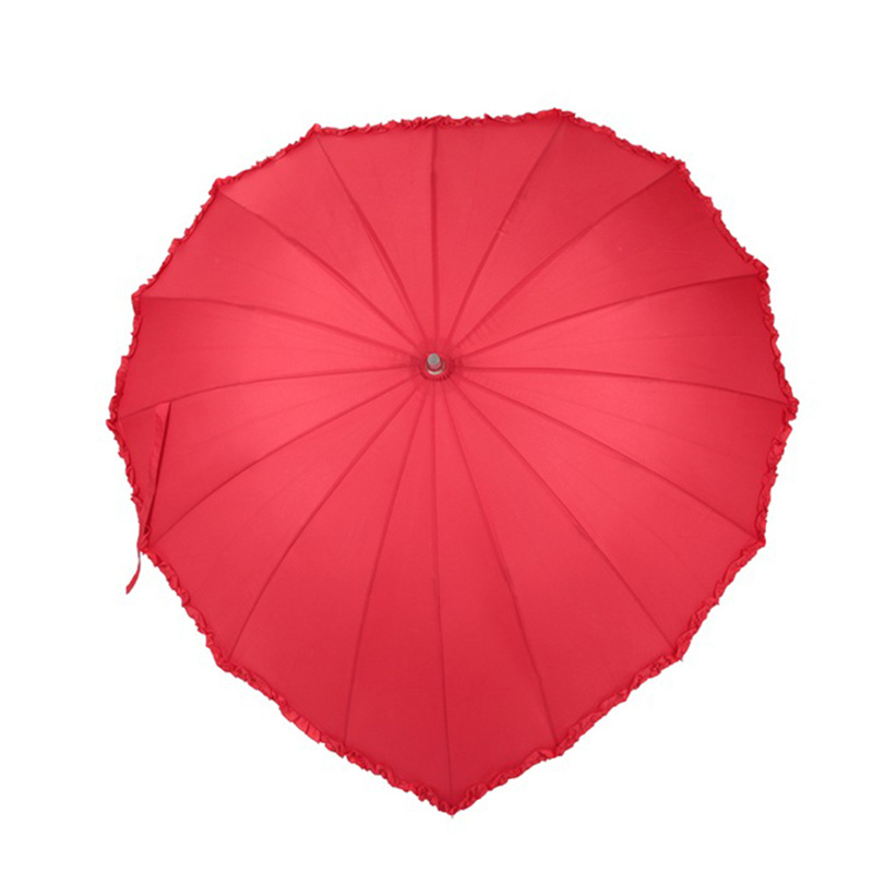 Modern Latest Custom-made Bridal Umbrella Wedding Umbrella Heart Shape Umbrella