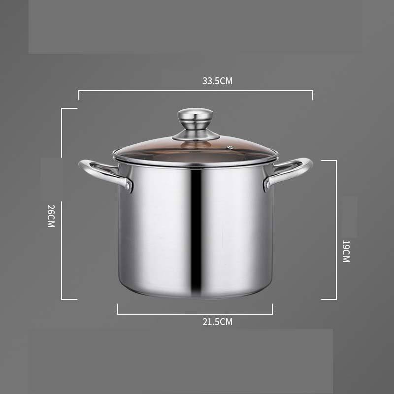 Wholesale Thickedned 5 Ply Clad Stock Pot Stainless Steel Household Cookware Boiler Steamer Pot