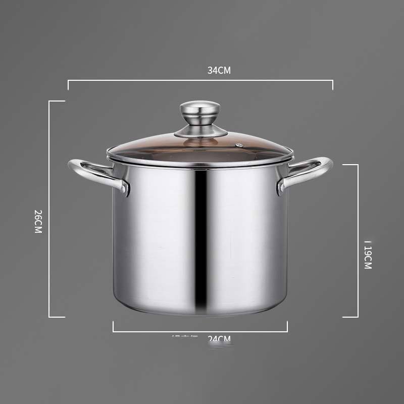 Wholesale Thickedned 5 Ply Clad Stock Pot Stainless Steel Household Cookware Boiler Steamer Pot