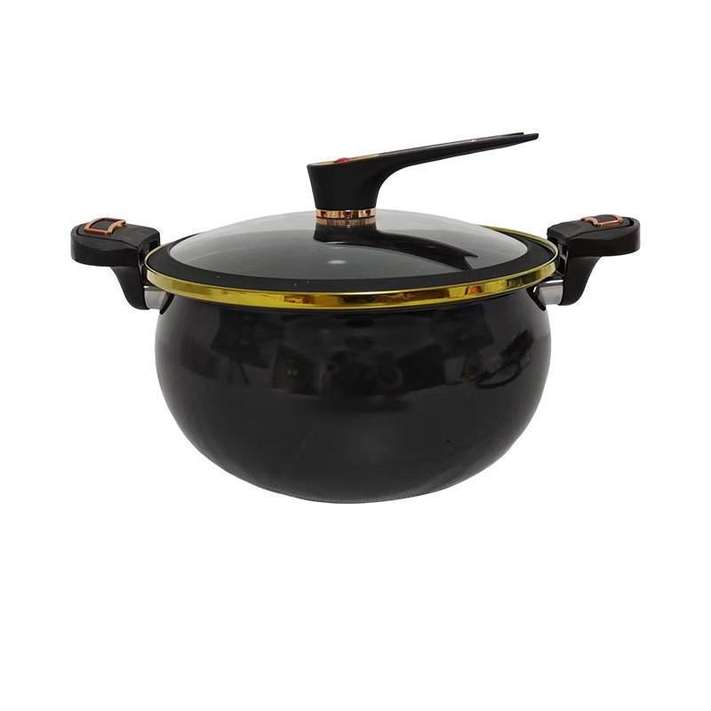 MU New Style New pressure cooker Large Capacity Soup Pot Medical Stone Coating Cast Iron Non Stick Micro Pressure Cooker