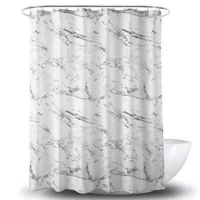 Marbling Design Shower Curtain New Waterproof Mildew Resistant Shower Curtains For Bathroom