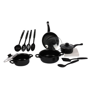 Hot Selling Kitchen Cookware, Supplier Non Stick Die Casting Cast Iron Kitchen Cooking Pot Frying Pan Casserole Cookware Sets/