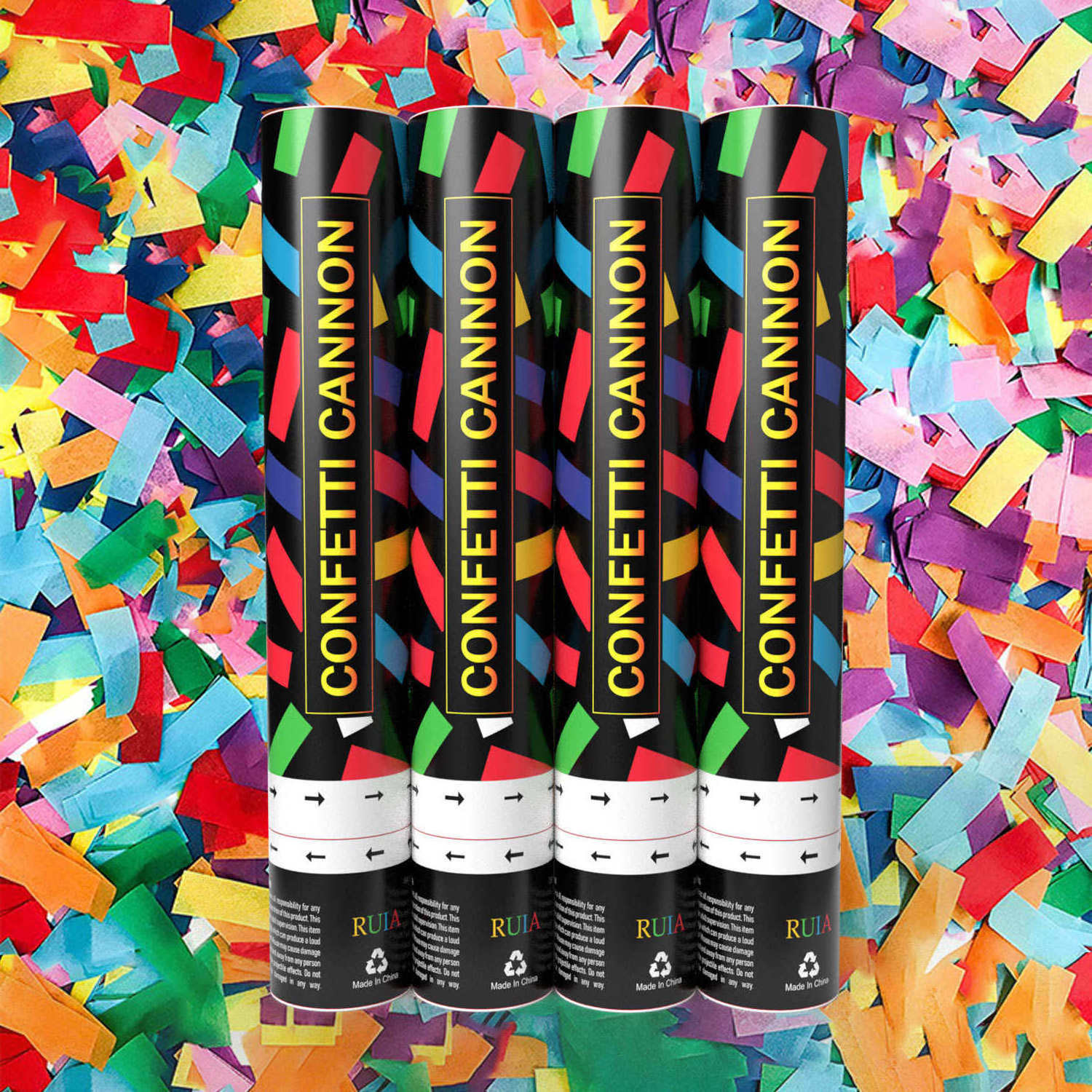 Confetti Cannon Party Supplies Popper Biodegradable Confetti Sticks Cannons Hand-screwed Gender Reveal Powder Paper Confetti