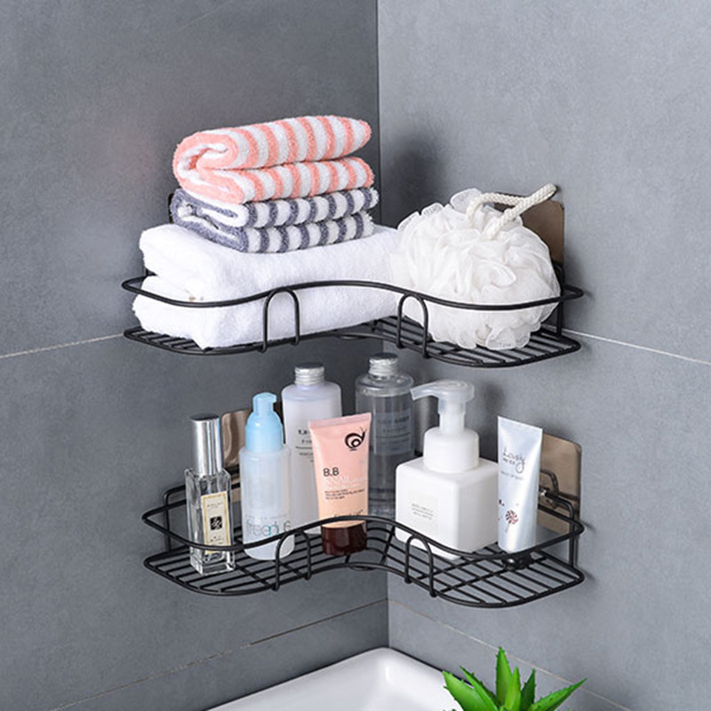 Wholesale Rust Proof Stainless Steel Corner Shower Caddy Basket Rack Bathroom Shelf Shampoo Holder Organizer