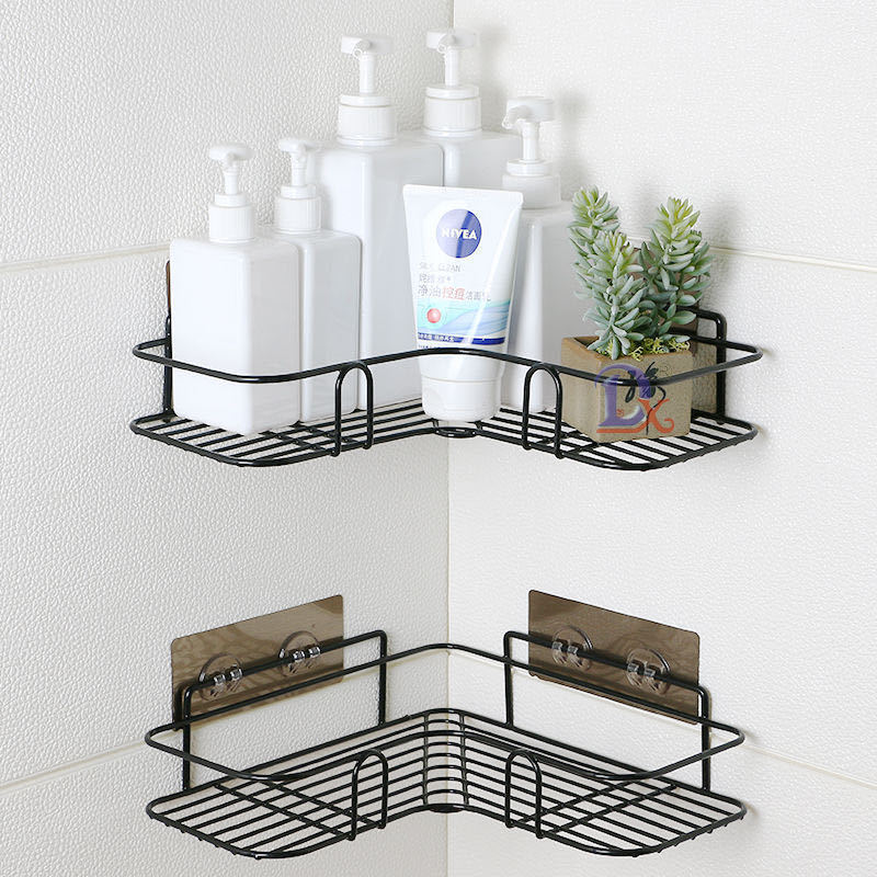 Wholesale Rust Proof Stainless Steel Corner Shower Caddy Basket Rack Bathroom Shelf Shampoo Holder Organizer