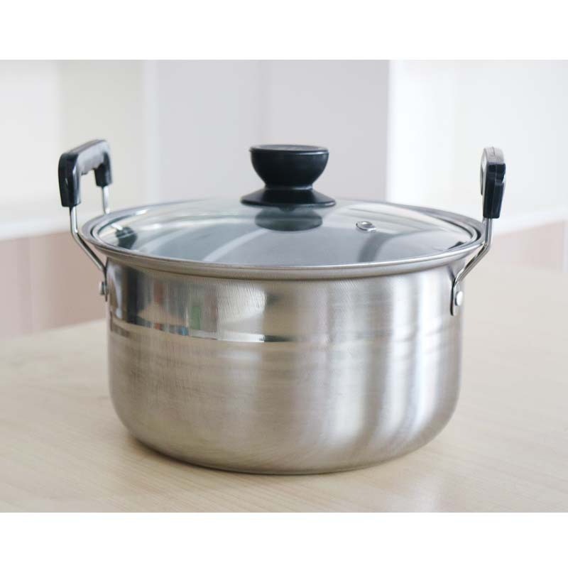 Stainless steel suit pan American high soup pot has 10 woolly household pot induction cooker wholesale gas type general saucepan