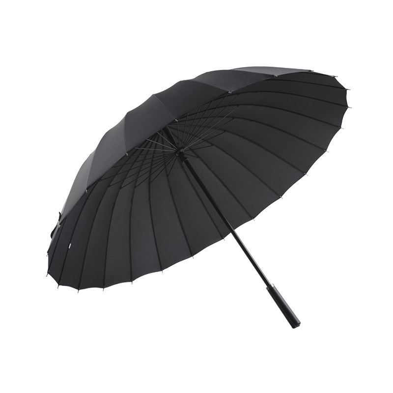 Chinese supplier New fashion 3 persons golf umbrella long handle man rain umbrella home 24 ribs windproof umbrella