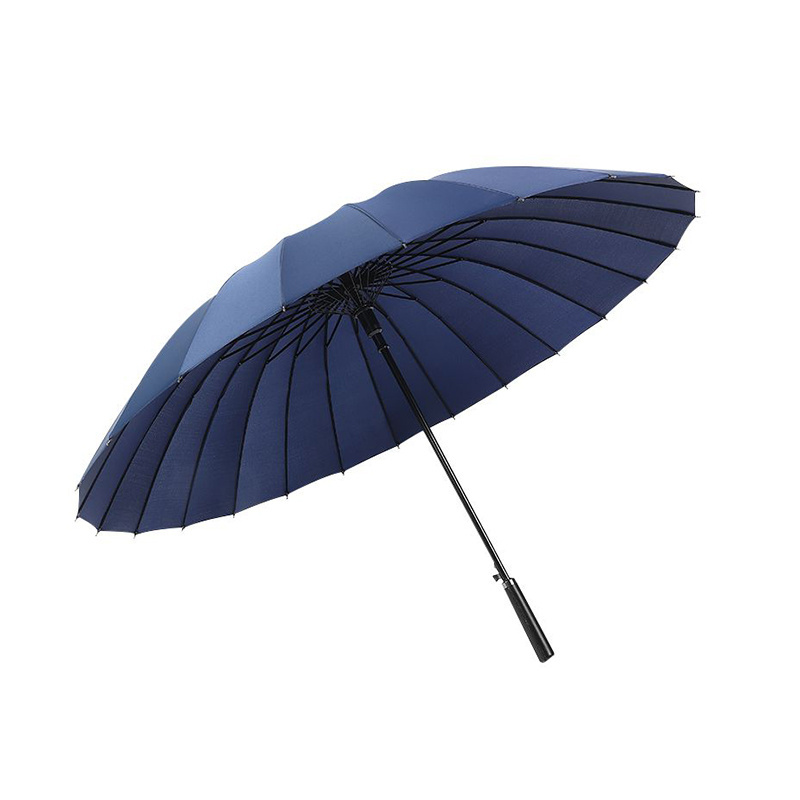 Chinese supplier New fashion 3 persons golf umbrella long handle man rain umbrella home 24 ribs windproof umbrella