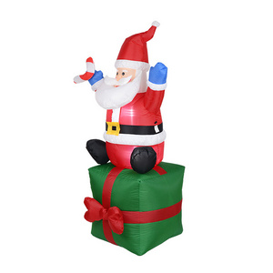 Source Factory Customization Hundreds of Santa Claus Christmas Inflatable Decoration for Outdoor Indoor