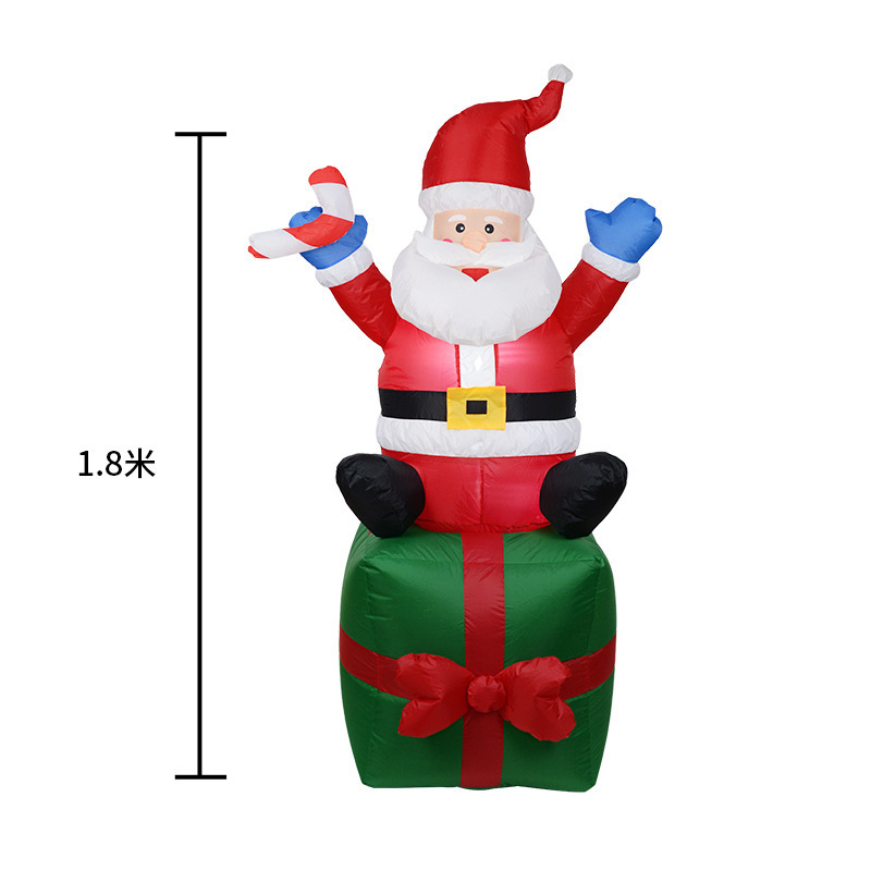 Source Factory Customization Hundreds of Santa Claus Christmas Inflatable Decoration for Outdoor Indoor