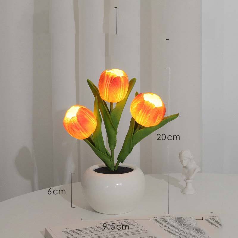 Tulip nightlights Complimentary nightstand ambiance lights glow-in-the-dark decor