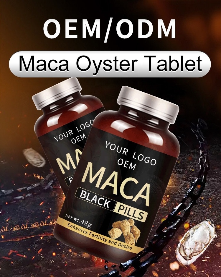 OEM Natural maca oyster tablet Supplement with Gingko Biloba Maca Extract up man active &blood system beauty