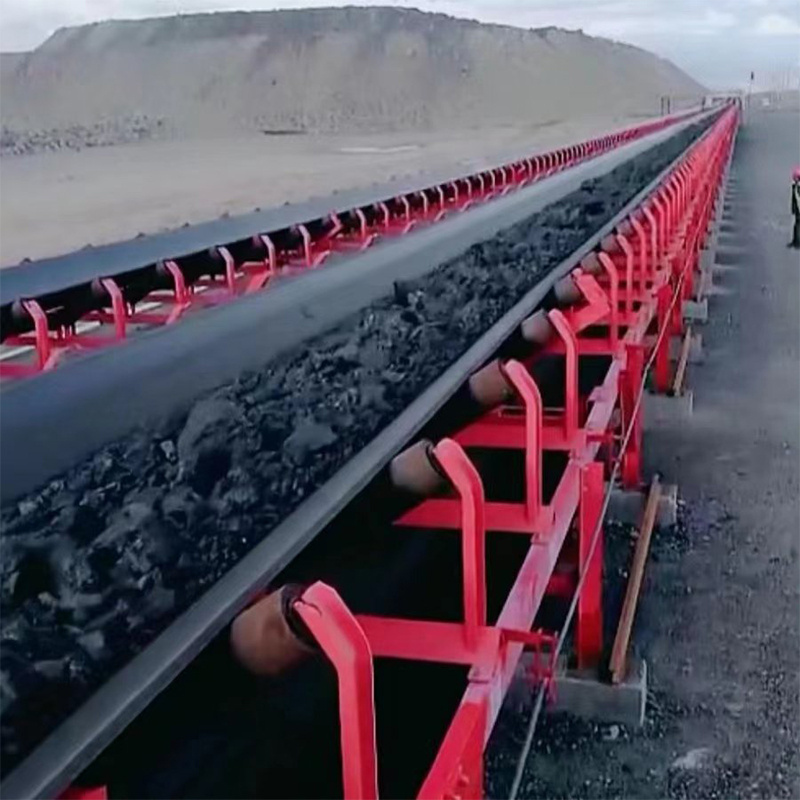 Portable Mining Belt Conveyors Volume Automatic Coal Mine Belts Conveyor Large Capacity Belt Conveyor With Baffle