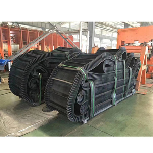 Ripple sidewall 90 degree vertical heavy-duty corrugated sidewall conveyor belt