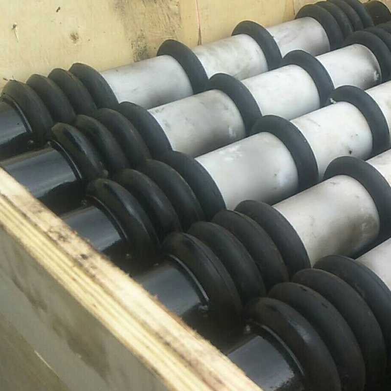 Heavy duty roller conveyor return roller rubber ring disc comb conveyor roller