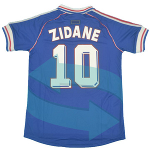 maillot de foot custom retro t shirt authentices designer wholesale 1998 zidane soccer jersey france worldes cup football jersey