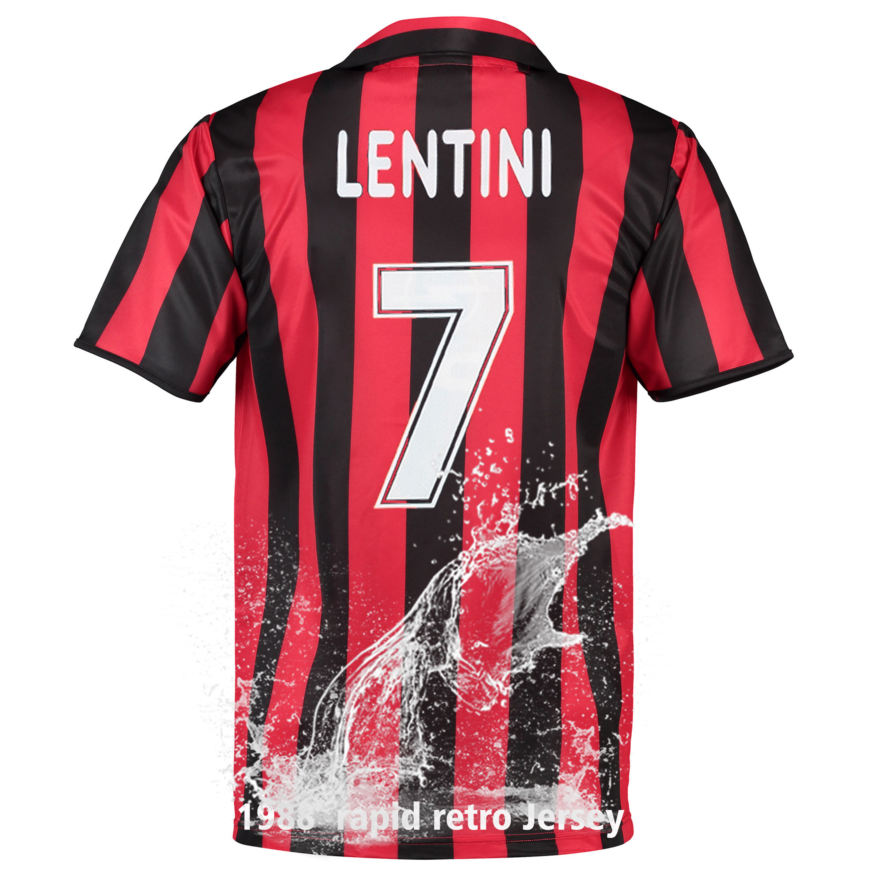 luxury vintage wholesale soccer t shirt 1988 tenu de football de ac milaner Retro football shirt ronaldo milan ac maldini jersey