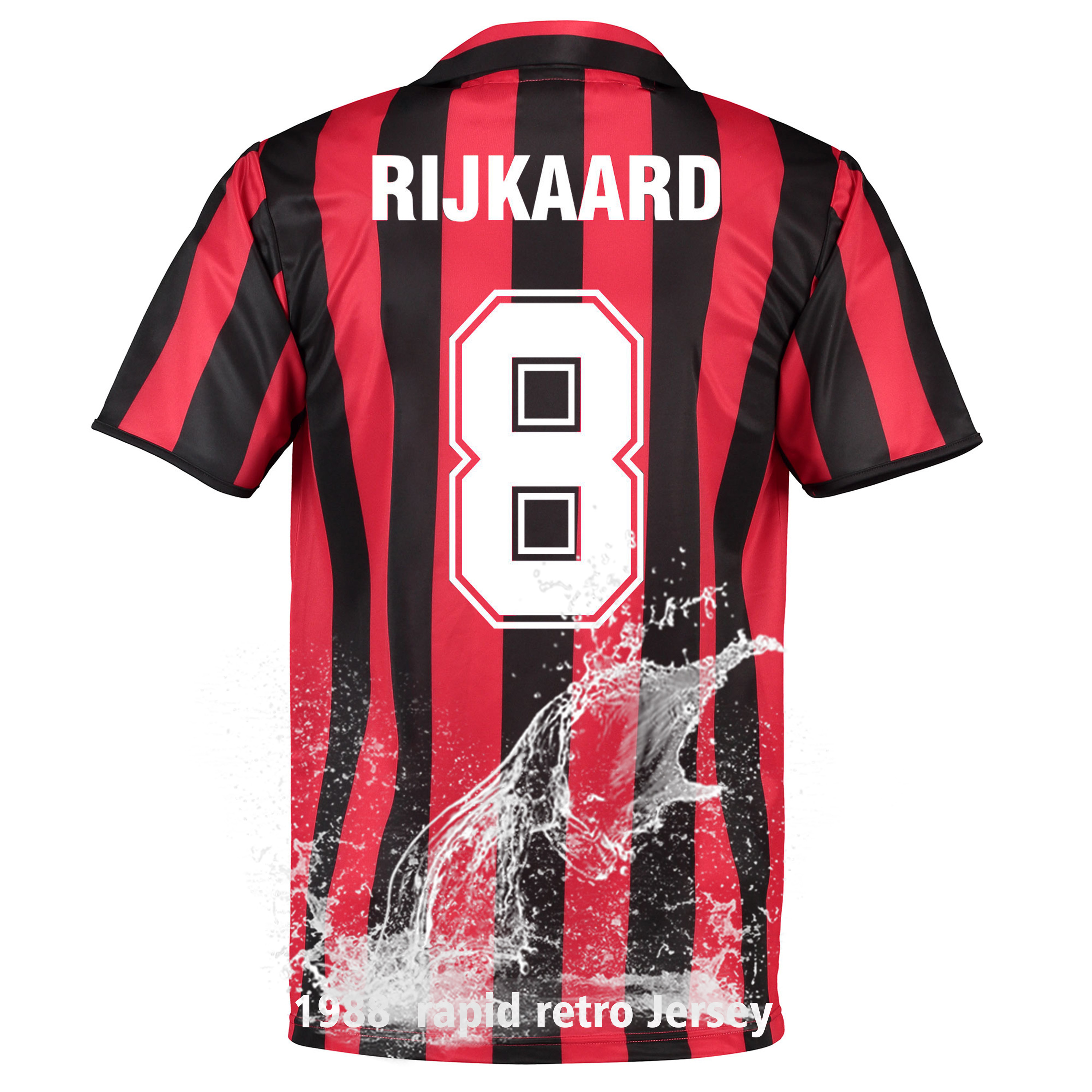 luxury vintage wholesale soccer t shirt 1988 tenu de football de ac milaner Retro football shirt ronaldo milan ac maldini jersey