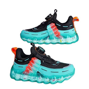 Chinese brand hot sale stock lots high quality fashion Children's running shoes popcorn soft bottom for running