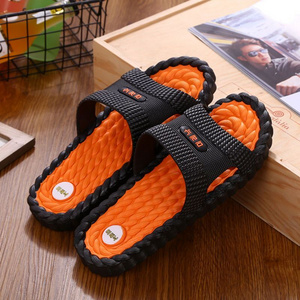 Printed logo Slippers Slides Footwear Mens Customised Flip Flop