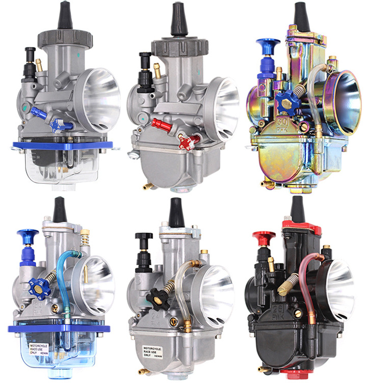 24 26 28 30 32 33 34 35 38 40mm Colorful KR150 Carb Racing Carburator PWK Motorcycle Modified Carburetor For KEIHIN HONDA YAMAHA