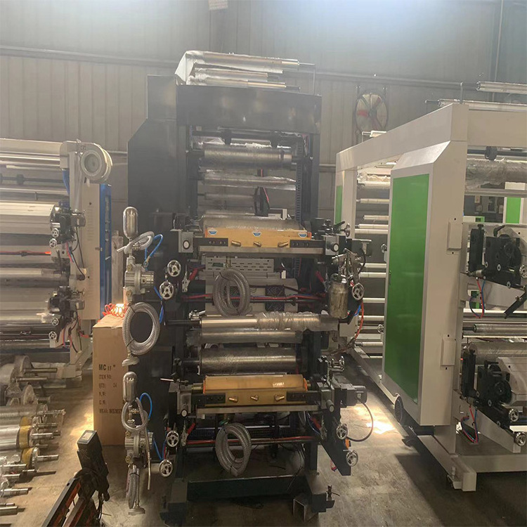 Automatic Non Woven Flexo Flexographic 4 Color Bag Printing Machine,Flexible Press Non Woven Flexo Printing Machine For Sale