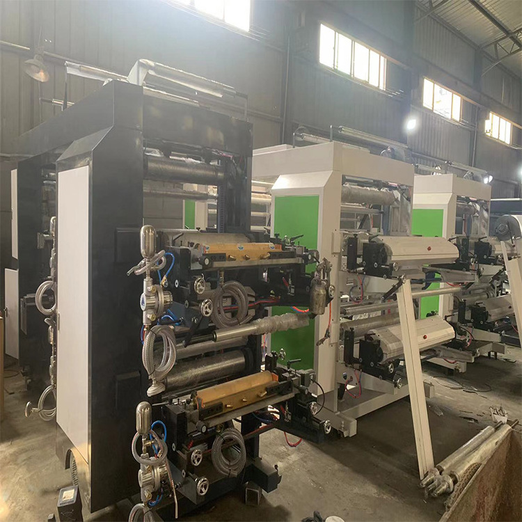 Automatic Non Woven Flexo Flexographic 4 Color Bag Printing Machine,Flexible Press Non Woven Flexo Printing Machine For Sale