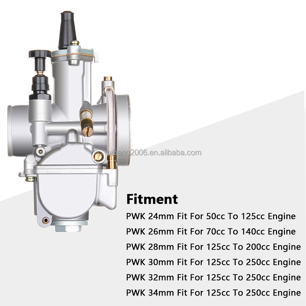 Racing PWK Carburetor 24 26 28 30 32 34 For Keihin 2T 4T Engine Dirt Bike Motorcycle Scooter ATV Quad Go Kart Carburetor